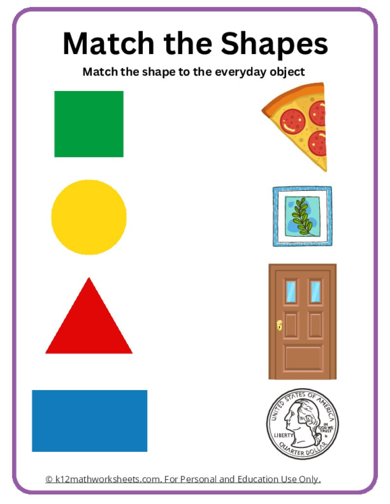 Shapes Worksheets throughout Free Printable Shapes Worksheets