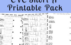 Short A Worksheets Cvc Words with regard to Free Printable Short A Worksheets