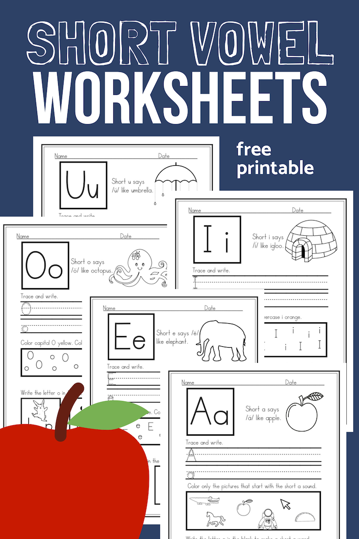 Short Vowel Worksheets - Sample Pack For Cvc Phonics Practice intended for Free Printable Short Vowel Worksheets