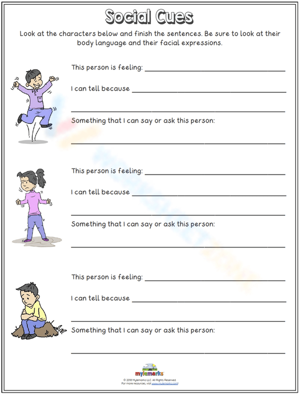 Social Skills For Autism Worksheets &amp;amp; Printable pertaining to Free Printable Autism Worksheets