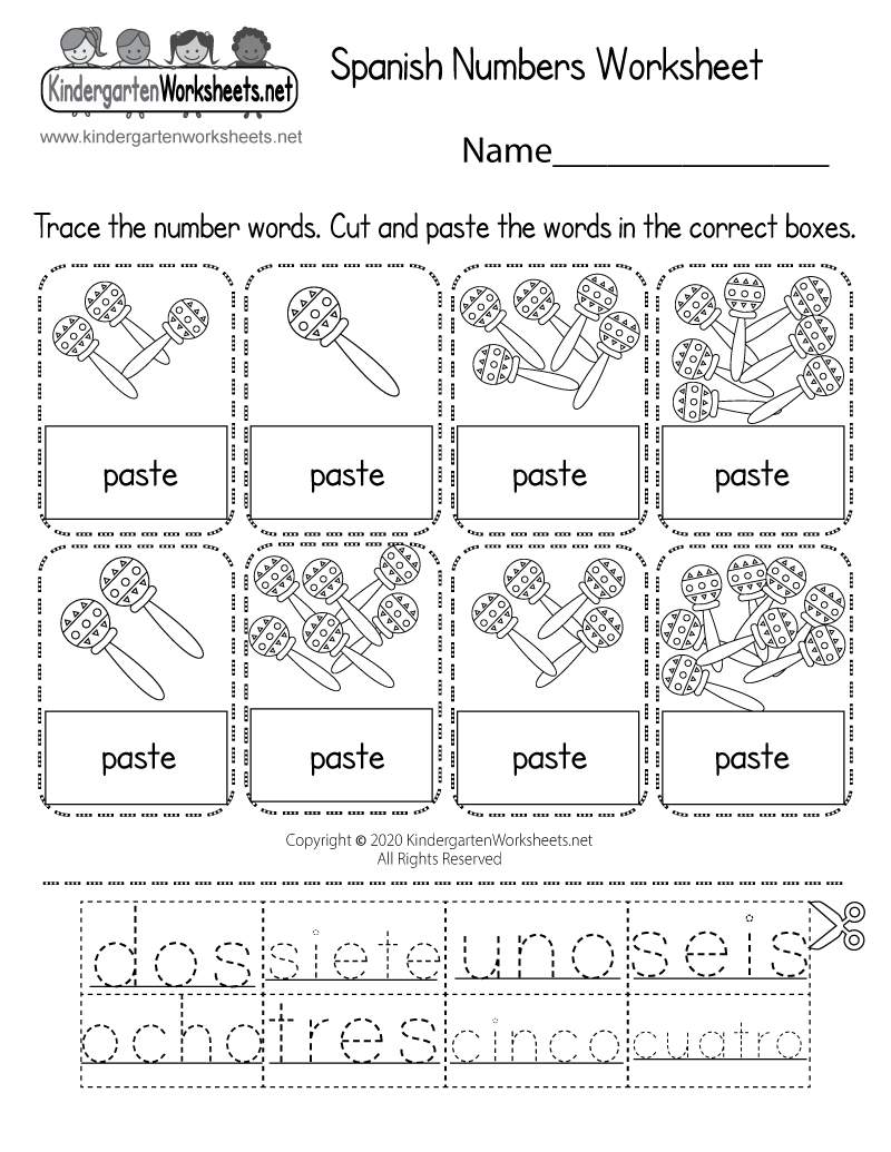 Spanish Numbers Worksheet - Free Printable, Digital, &amp;amp; Pdf in Free Spanish Worksheets Printable