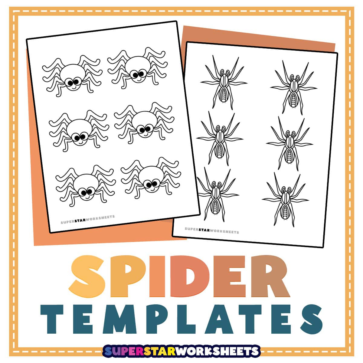 Spider Template (Free Printables) - Superstar Worksheets within Free Printable Spider Worksheets