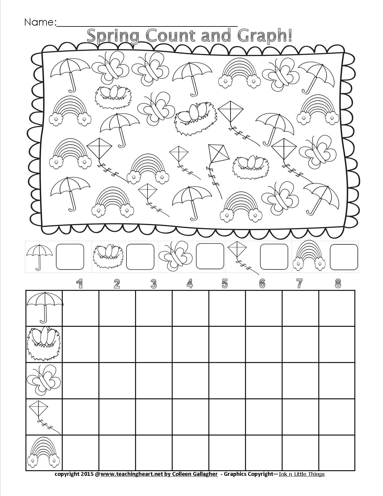 Spring Count And Graph – Free – Teaching Heart Blog with regard to Free Printable Graphing Worksheets