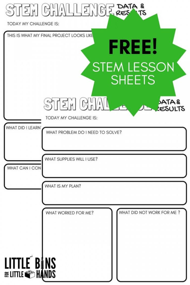 Stem Worksheets (Free Printables) for Free Printable Stem Worksheets