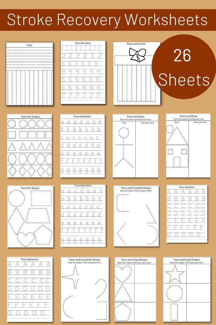 Stroke Recovery Worksheets inside Free Printable Worksheets For Stroke Patients