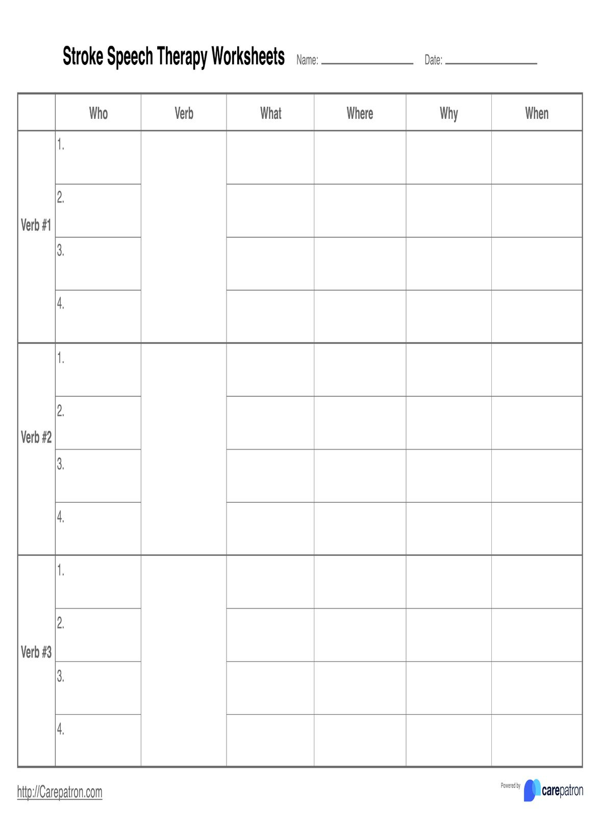 Stroke Speech Therapy Worksheets intended for Free Printable Worksheets For Stroke Patients