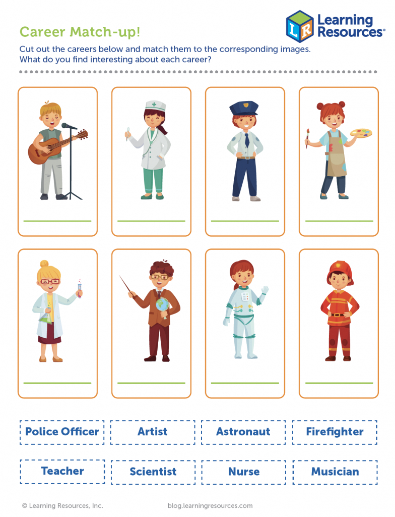 Take Your Child To Work Day Printables | Learning Resources pertaining to Free Printable Job Skills Worksheets For Special Needs Students