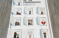Ten Commandments Craft For Kids pertaining to Free Printable 10 Commandments Printable Worksheets