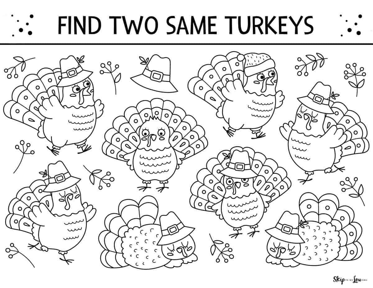 Thanksgiving Worksheets | Skip To My Lou for Free Printable Worksheets On Thanksgiving
