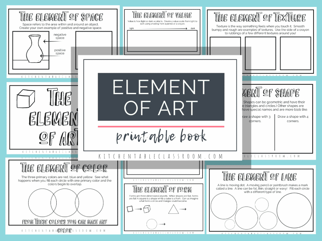 The Formal Elements Of Art For Kids With Free Printable Book - The regarding Free Printable Elements Of Art Worksheets