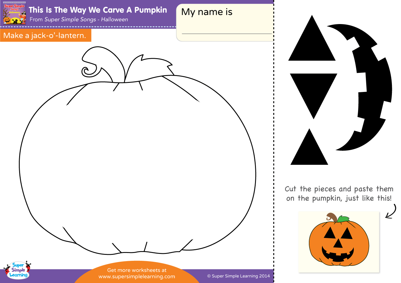 This Is The Way We Carve A Pumpkin Worksheet - Make A Jack-O with Free Printable Pumpkin Worksheets