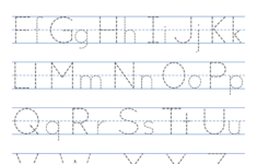Tracing Alphabet Letters (Printable Handwriting Worksheets) – Free with regard to Letter Tracing Worksheets Free Printable