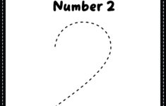 Tracing Number 2 Worksheet For Kids - Free Printable Pdf with Free Printable Number 2 Worksheets