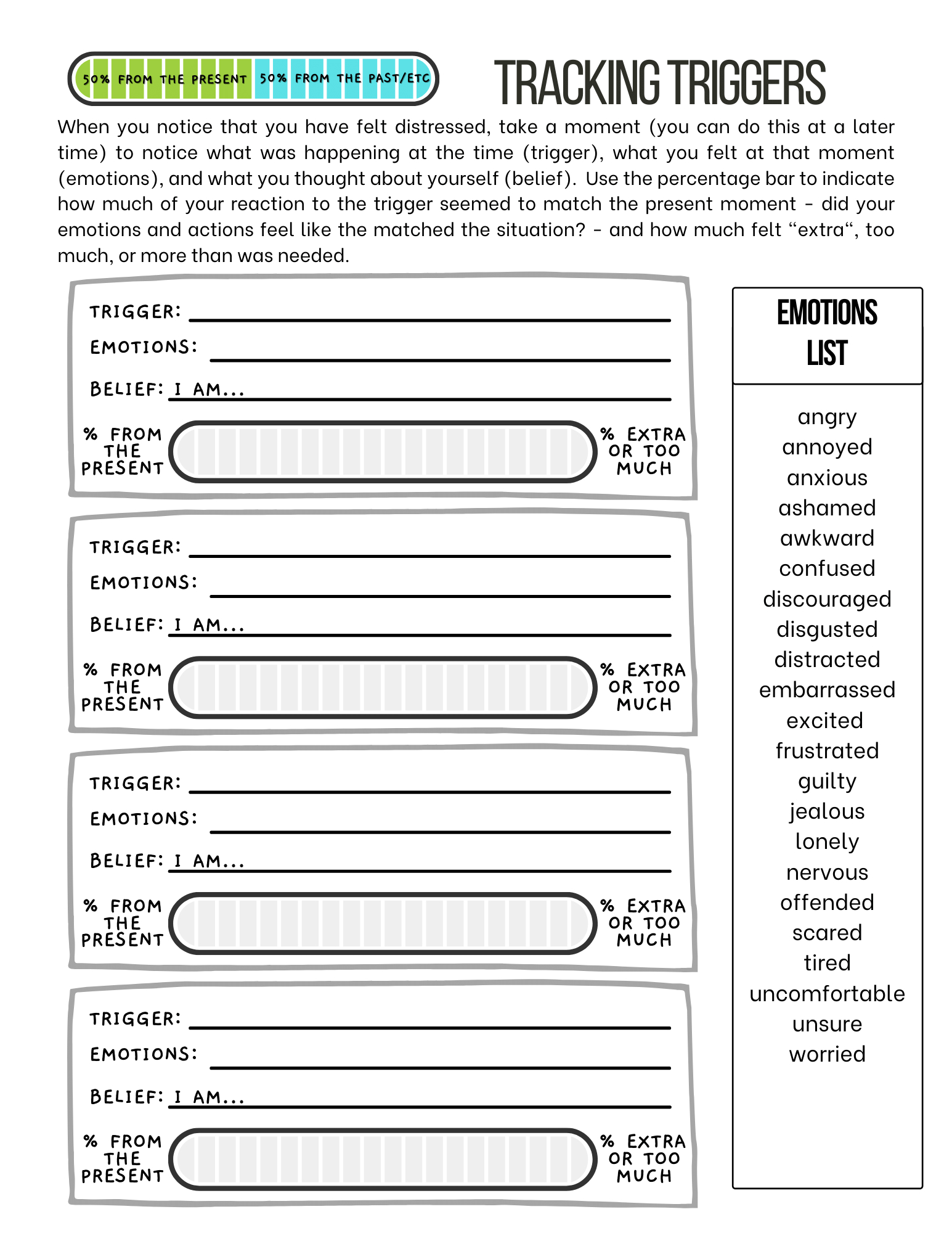 Tracking Triggers Worksheet — Hope Roots - Worksheets Library throughout Free Printable Identifying Triggers Worksheets
