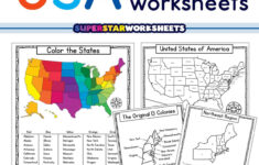 Usa Map Worksheets - Superstar Worksheets pertaining to Free Printable Us Regions Worksheets
