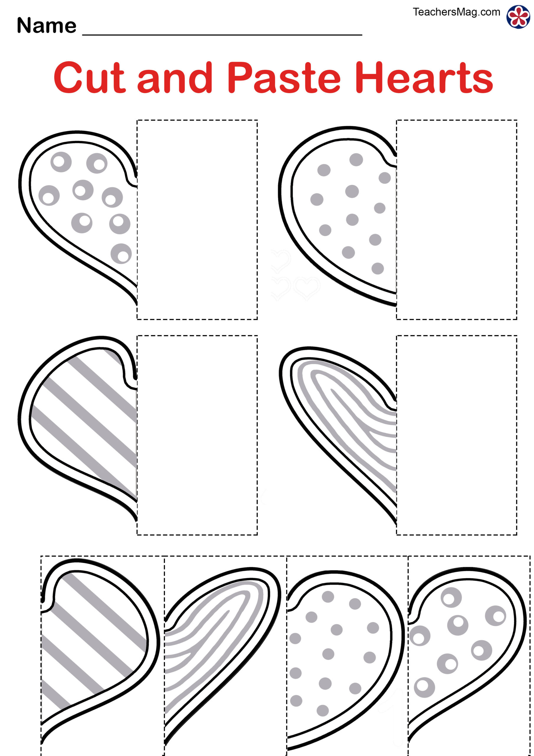 Valentine&amp;#039;S Day Free Worksheets For Preschool. Teachersmag with regard to Free Valentine Worksheets and Printable