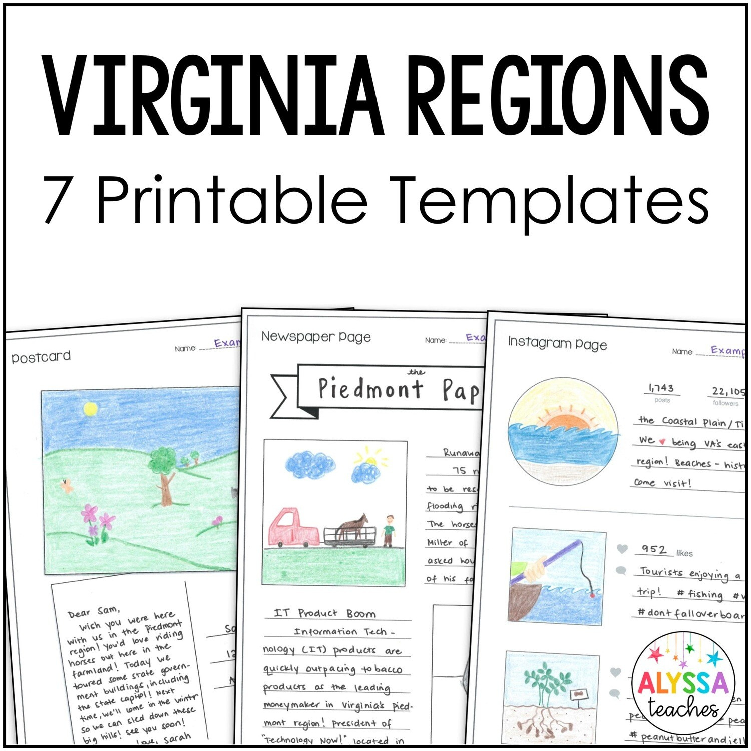 Virginia Studies within Free Printable 5 Regions of Virginia Worksheets