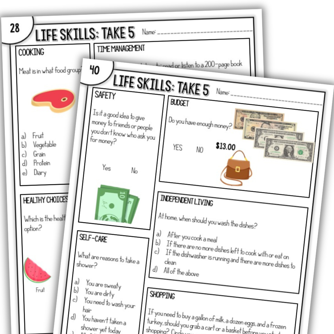 Vocational Skills Worksheets For Special Education Students throughout Free Printable Job Skills Worksheets For Special Needs Students
