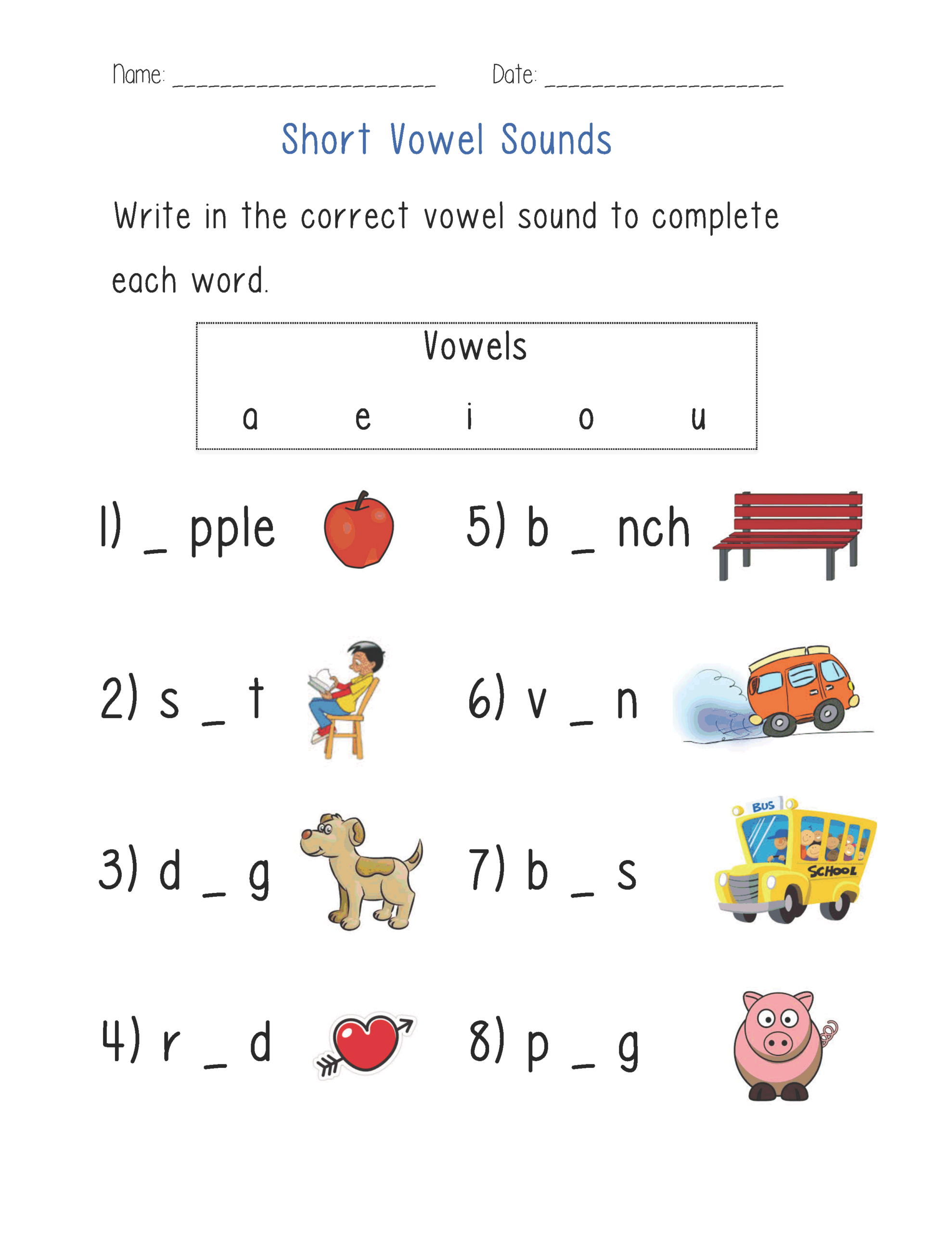Vowels Worksheets | Printable Long And Short Vowel Phonics Practice with regard to A E I O U Vowels Worksheets Free Printable