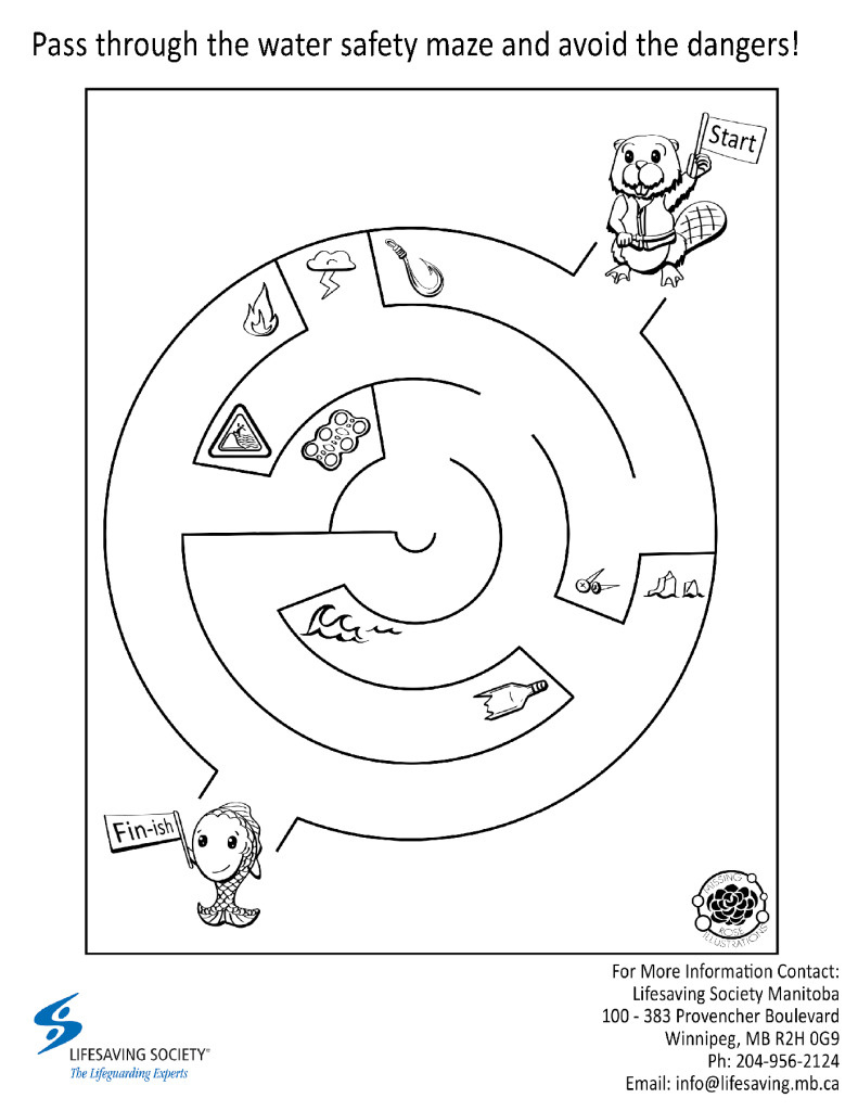 Water Smart Activities – Lifesaving Society Manitoba pertaining to Free Printable Water Safety Worksheets