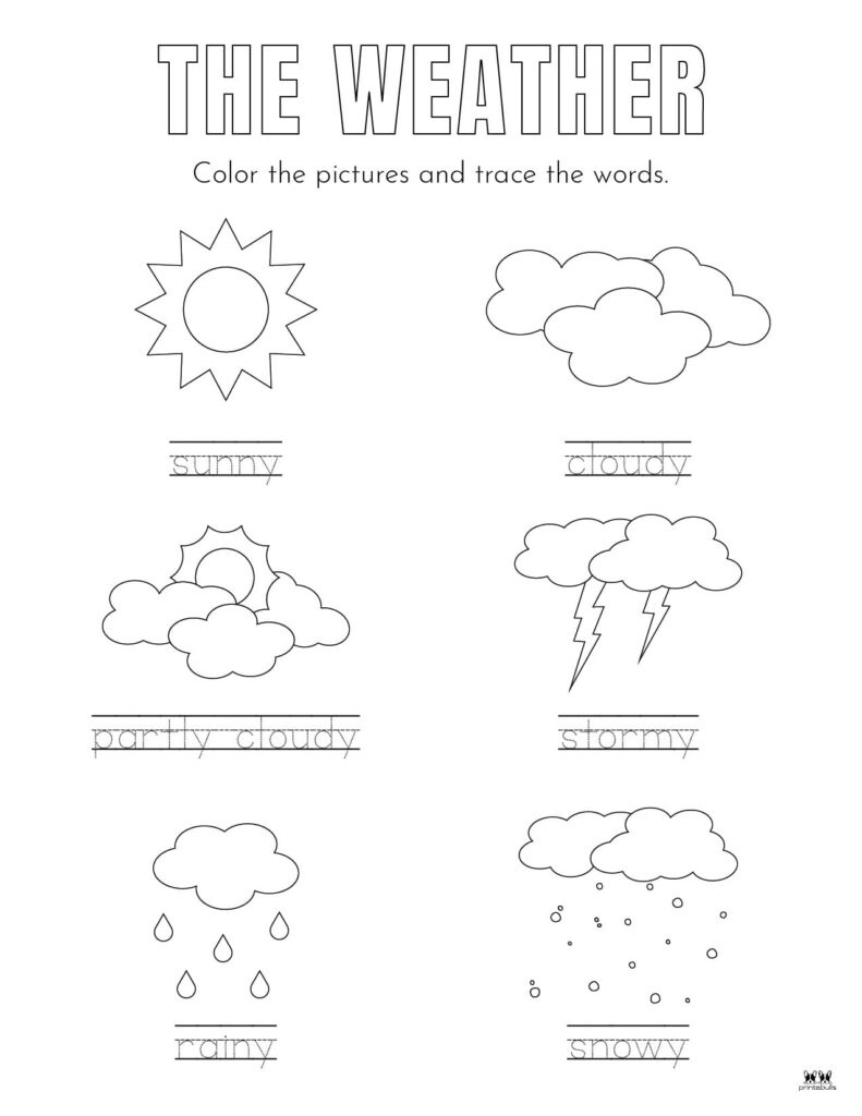 Weather Worksheets &amp;amp; Printables - 50 Free Pages | Printabulls pertaining to Free Printable Weather Worksheets For Kindergarten