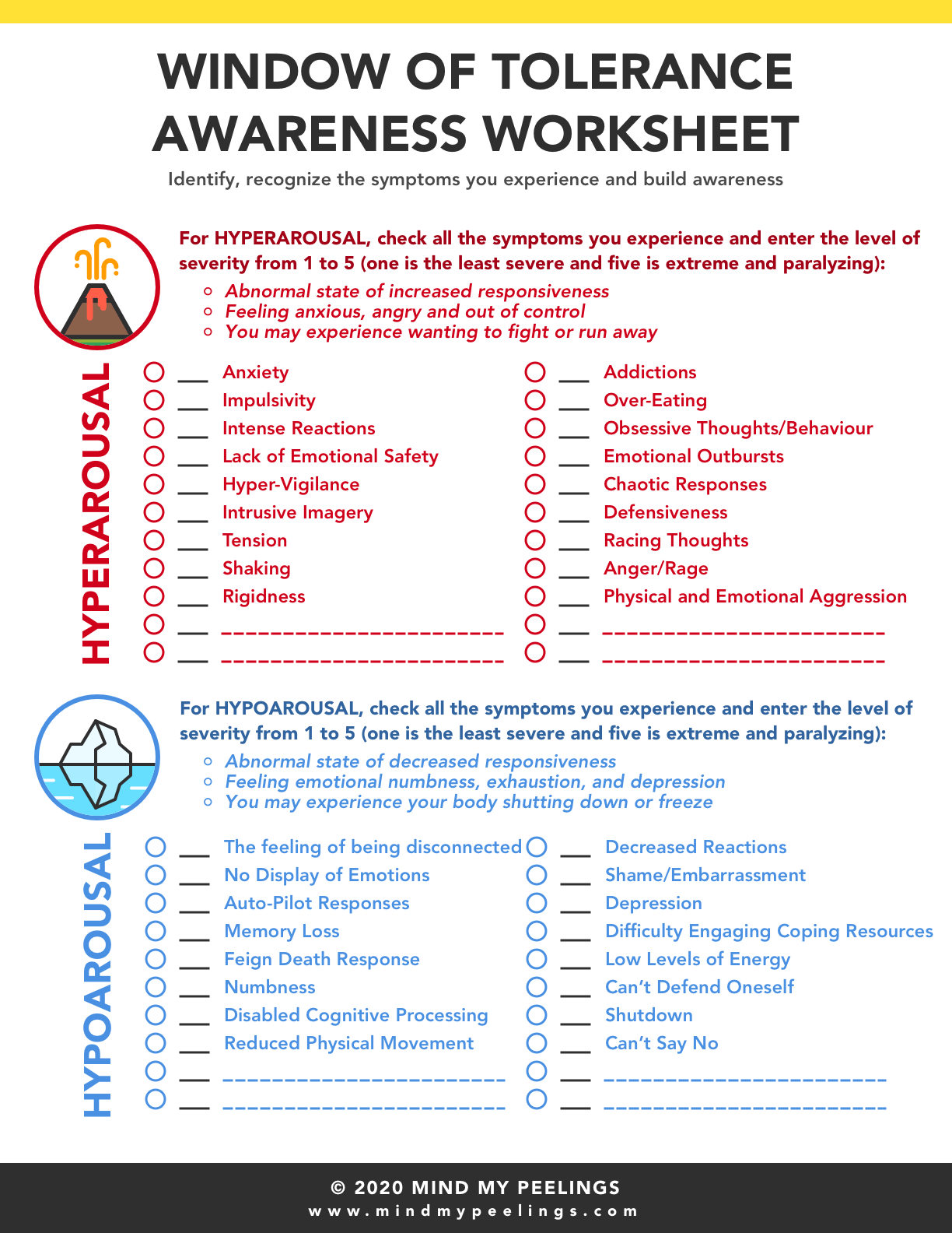 Worksheets And Infographics — Mind My Peelings with regard to Free Printable Anxiety Worksheets