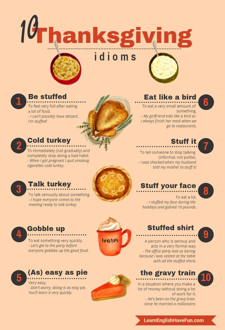 10 Fun Thanksgiving Idioms throughout Thanksgiving Idioms Worksheet