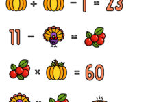 12 Thanksgiving Math Activities For Grades 1-8 — Mashup Math regarding Thanksgiving Math Worksheets Algebra