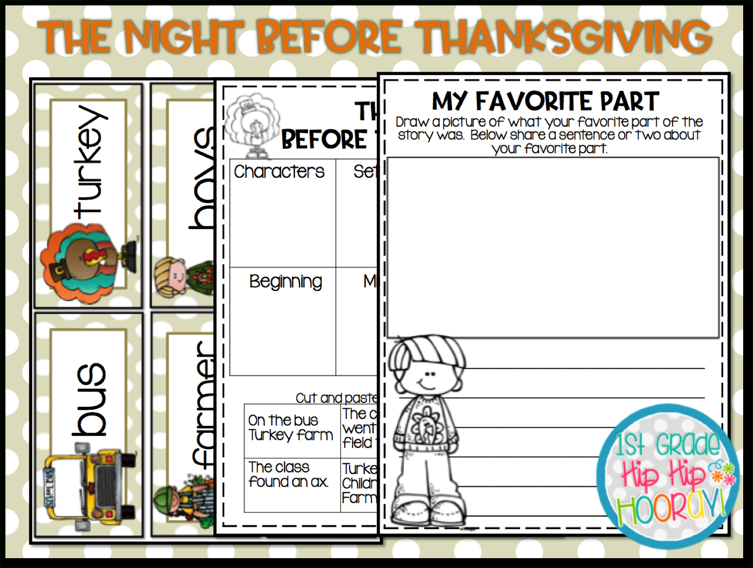 1St Grade Hip Hip Hooray!: 'Twas The Night Before Thanksgiving with regard to Twas the Night Before Thanksgiving Worksheets