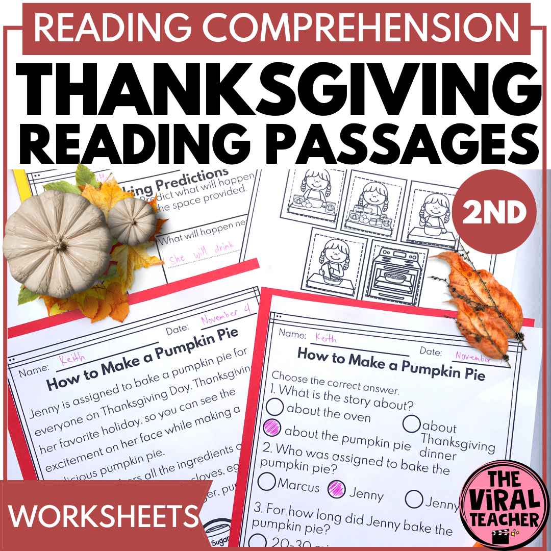 2Nd Grade Thanksgiving Reading Passages And Comprehension with regard to 2nd Grade Thanksgiving Reading Comprehension Worksheets