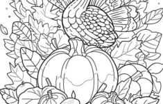 32 Thanksgiving Coloring Pages For Kids And Adults - Our Mindful Life inside Thanksgiving Coloring Worksheet