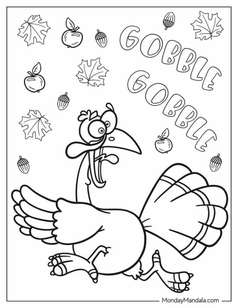 67 Thanksgiving Coloring Pages (Free Pdf Printables) with regard to Coloring Worksheets For Thanksgiving