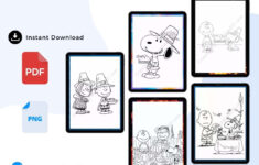 Charlie Brown Thanksgiving Coloring Pages Printable In Pdf in Free Printable Charlie Brown Thanksgiving Worksheet