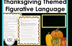 Feasting On Words: 7 Thanksgiving Figurative Language Activities intended for Thanksgiving Figurative Language Worksheets