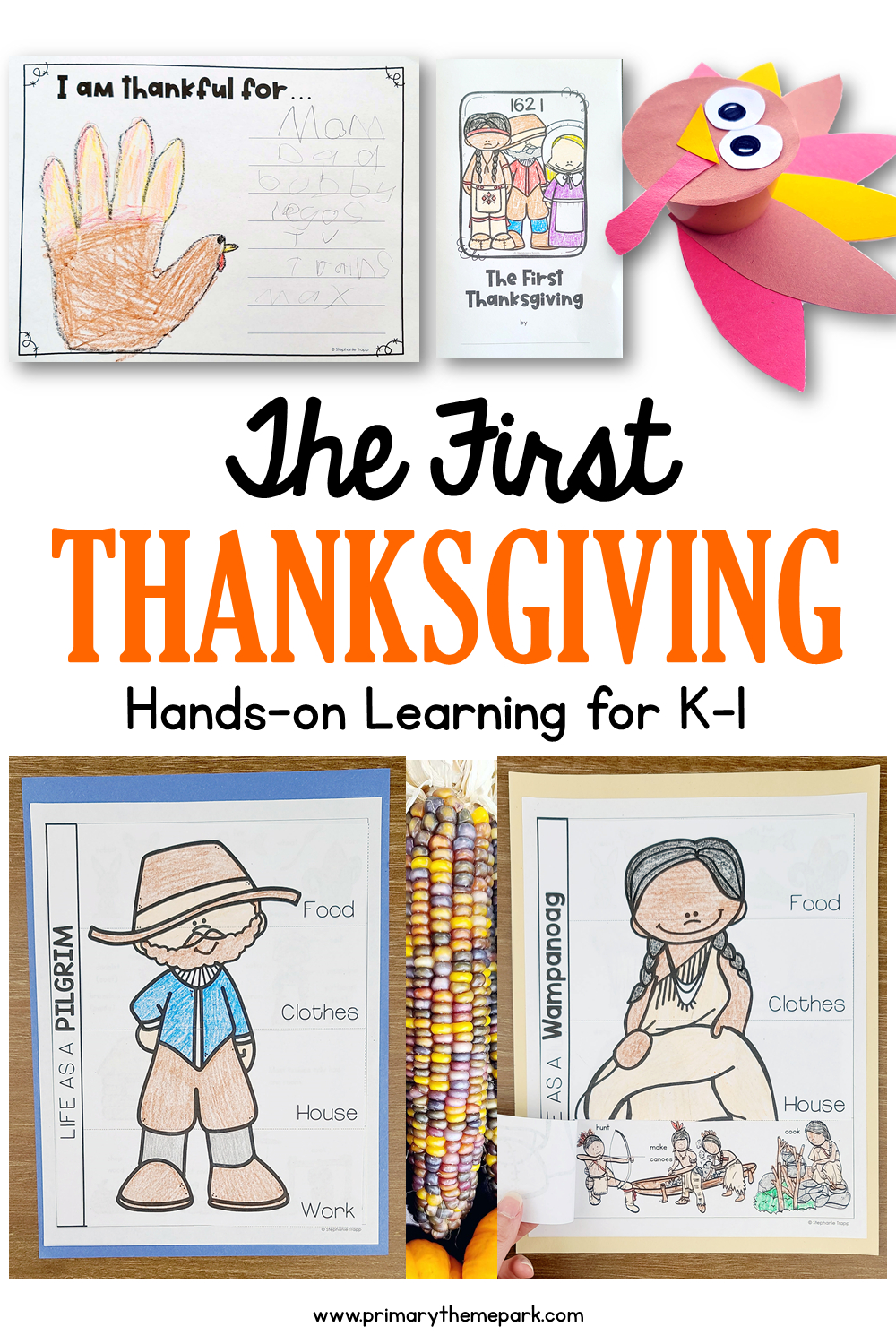 First Thanksgiving Unit For Kindergarten And First Grade - Primary inside The First Thanksgiving Worksheets Lessons And Printables