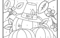 Free Colornumber Thanksgiving Printables - Artsy Pretty Colors inside Thanksgiving Worksheets Color By Number