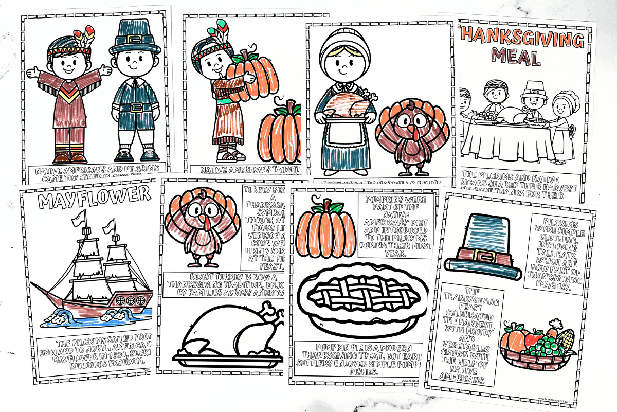 Free History Of Thanksgiving Coloring Page with regard to The Real Story Of Thanksgiving History Channel Worksheet