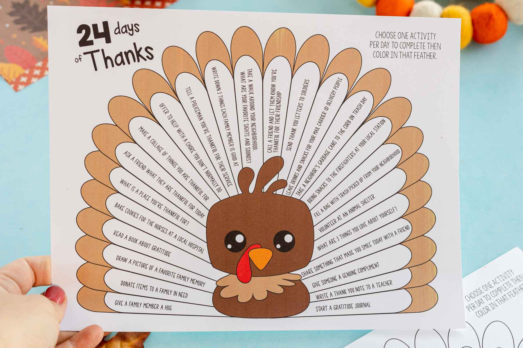 Free Printable Gratitude Thanksgiving Turkeys - Play Party Plan with regard to Turkey Thanksgiving Worksheet