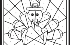 Free Printable Thanksgiving Colornumber Worksheet - Pjs And Paint intended for Thanksgiving Worksheets Color By Number