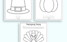 Free Printable Thanksgiving Tracing Worksheets - The Artisan Life throughout Thanksgiving Tracing Worksheets Preschool