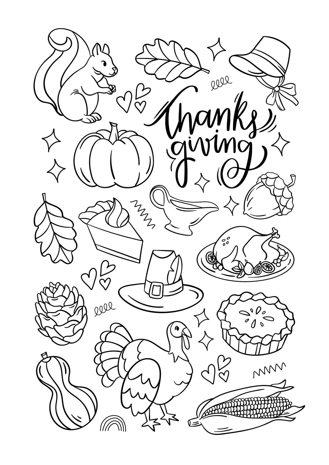 Free Printable Thanksgiving Worksheet Templates | Canva within Thanksgiving Worksheets