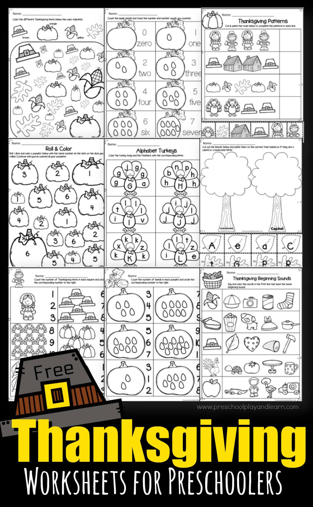 Free Printable Thanksgiving Worksheets For Preschoolers within Super Teacher Worksheets Thanksgiving