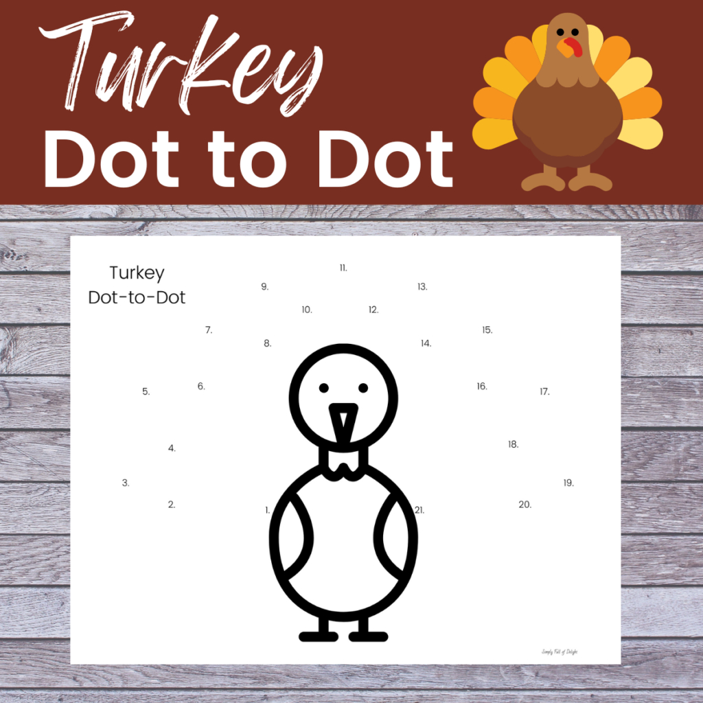 Free Thanksgiving Dot To Dot Printables - Simply Full Of Delight pertaining to Thanksgiving Dot To Dot Worksheets