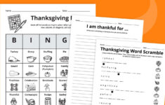 Free Thanksgiving Worksheets Bundle with Free Printable Thanksgiving Worksheets For Middle School