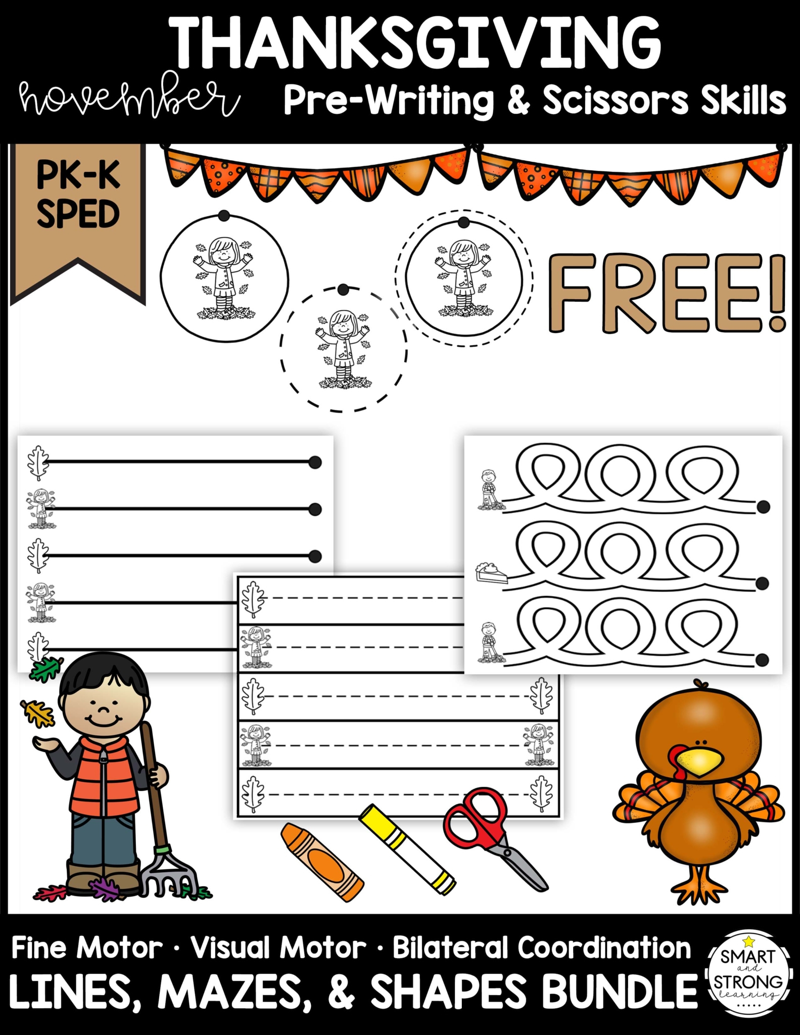 Free Thanksgiving Worksheets - Your Therapy Source in Free Thanksgiving Writing Worksheets