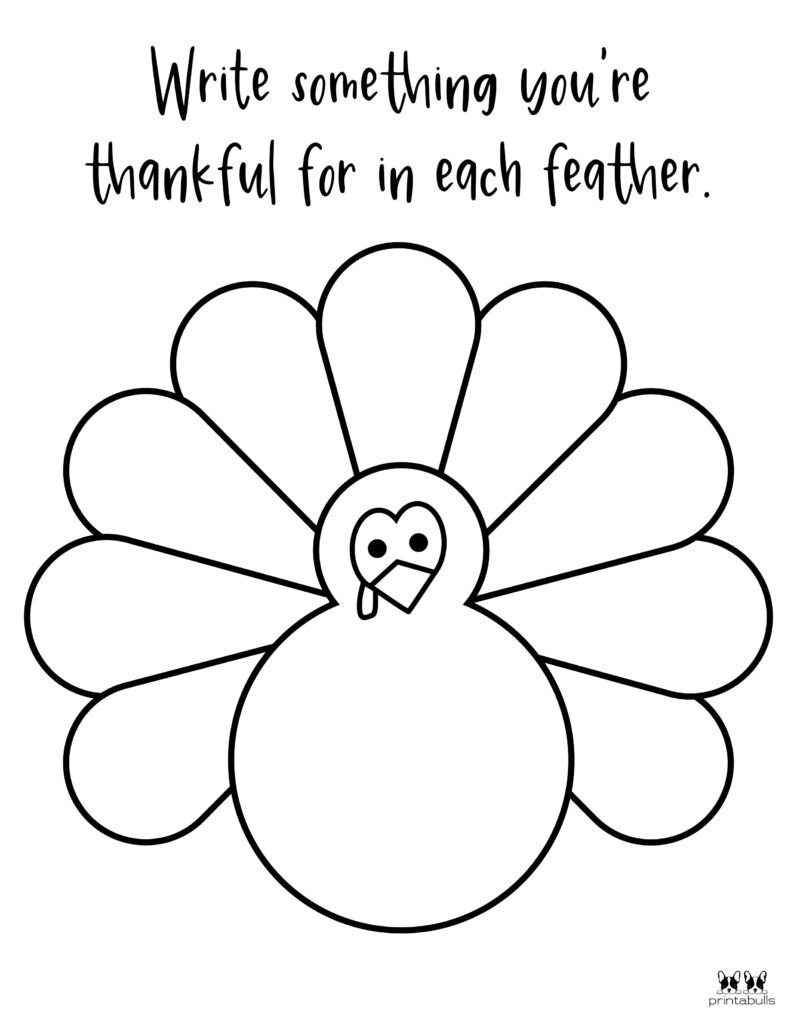 I Am Thankful For&#039; Printables - 10 Unique Worksheets | Printabulls inside Thankful Thanksgiving Worksheet