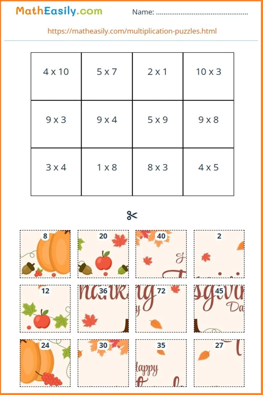 Math Thanksgiving Worksheets Pdf | Free Download throughout Free Printable Thanksgiving Multiplication Worksheets