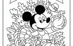 Mickey Mouse Thanksgiving Coloring Page (9 Coloring Sheets) - Cute in Thanksgiving Coloring Worksheet