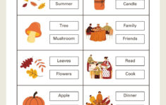 Page 5 - Free Printable Thanksgiving Worksheet Templates | Canva intended for Thanksgiving Vocabulary Worksheet