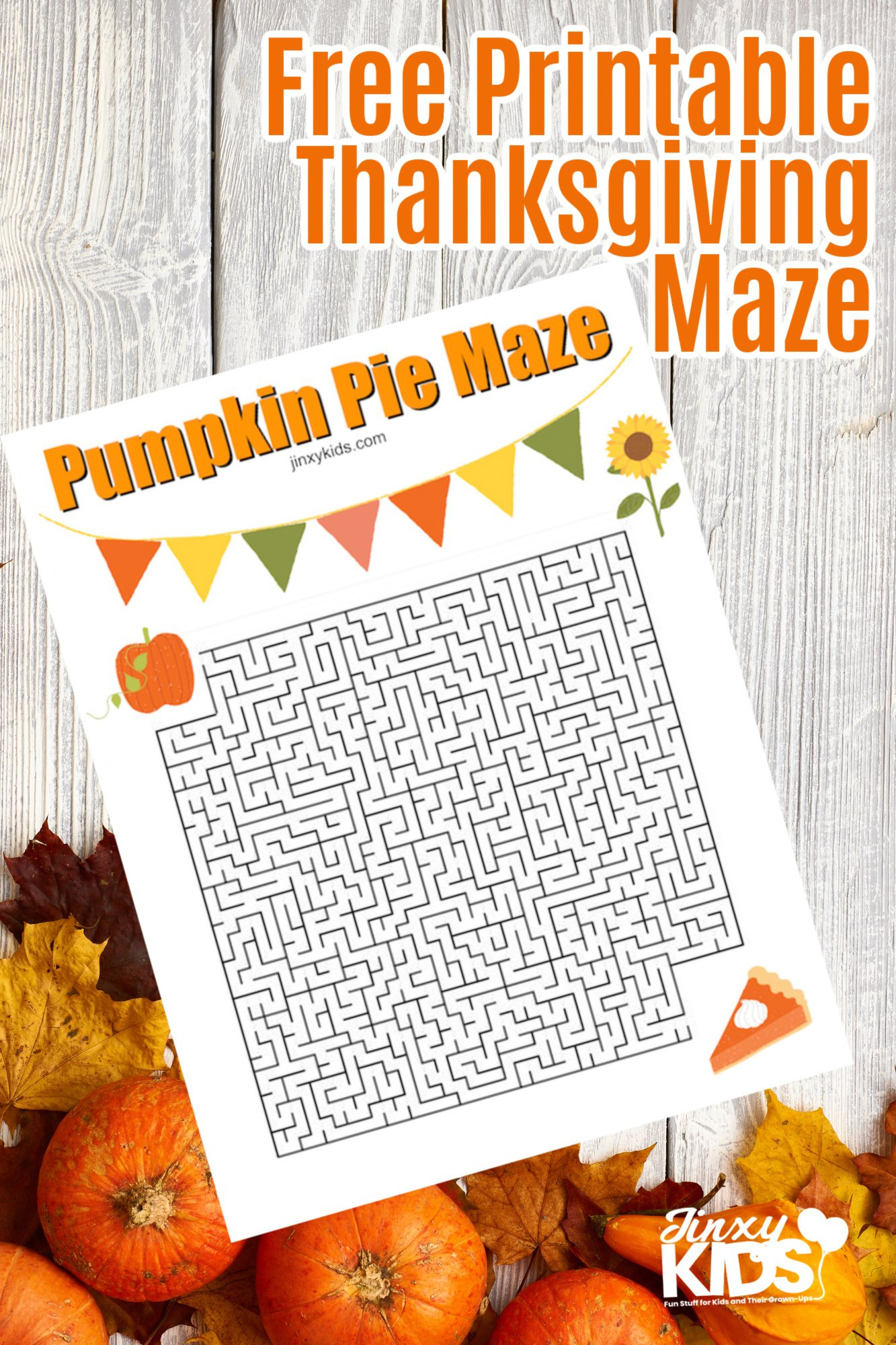 Printable Pumpkin Pie Maze For Thanksgiving Fun - Jinxy Kids within Thanksgiving And The Pumpkin Pie Worksheet